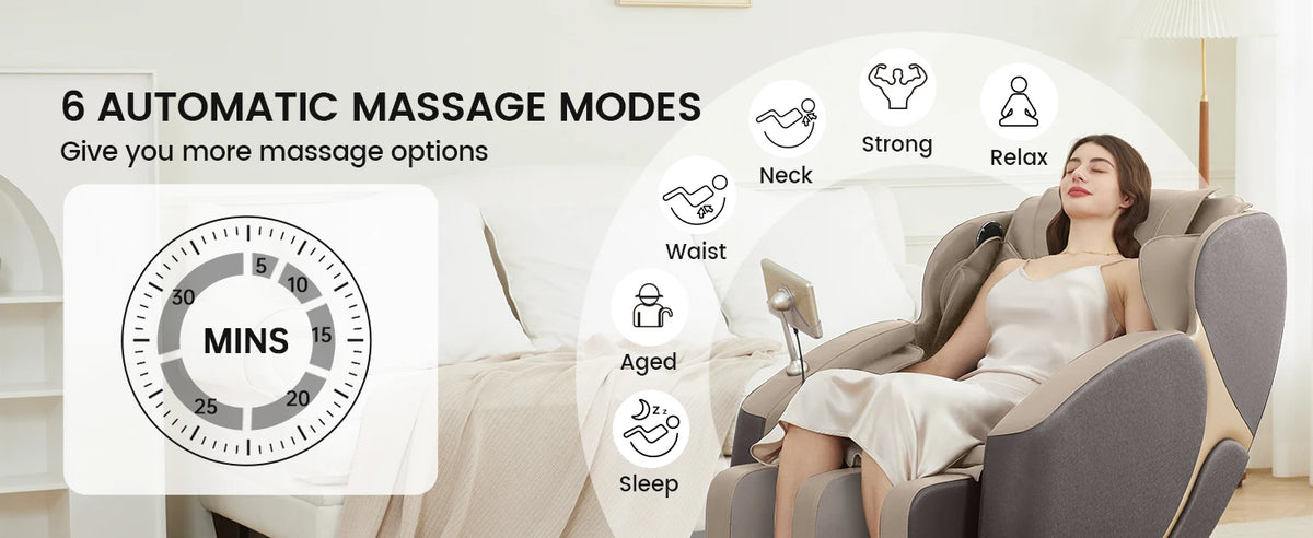 BS06New Design Remote Control Electric Luxury AI Voice Heating Full Body Home Massage Chair with Vibration and Musical Function