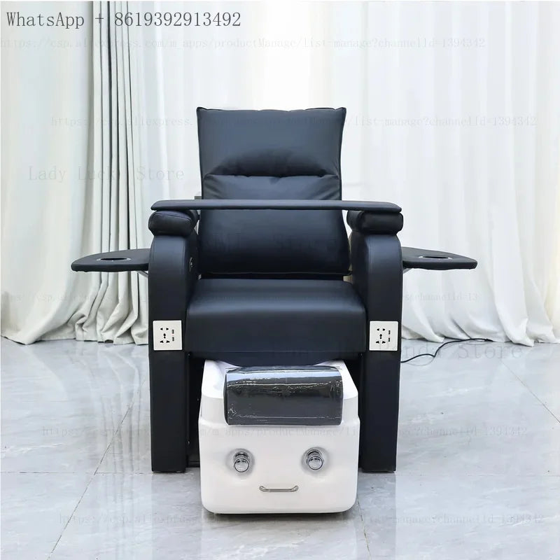 Fußbad-Nagelstuhl Pediküre-Stühle Salon SPA Fußmassage Maniküre Möbel Sofa Material mit elektrischer Rückenlehne