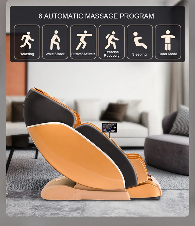Massage Chair Luxury 5d Zero High-End Luxury Full Body 8D Zero Gravity Home Massage Chair Electric Stretching Features