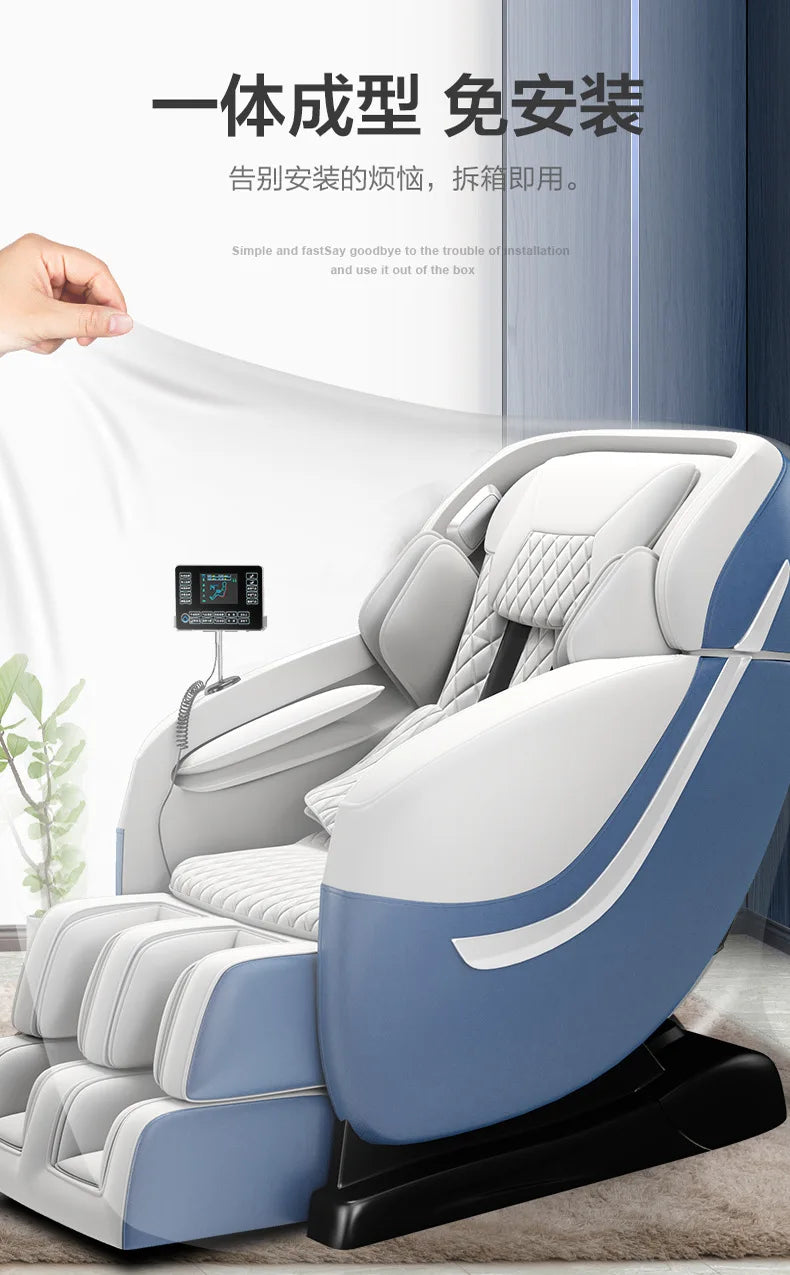 Massagesessel Haushalt Luxus Massagesofa 4D Bewegung SL Doppelschiene Intelligente Sprachsteuerung