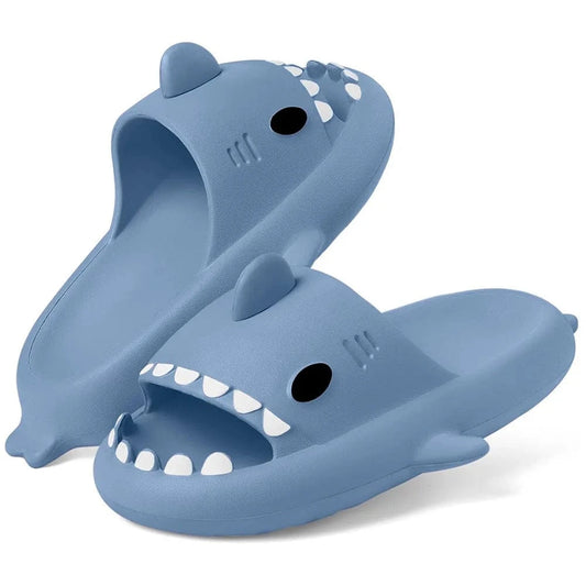 Shark Cloud Slides – Funny EVA Slippers for Women, Men & Kids