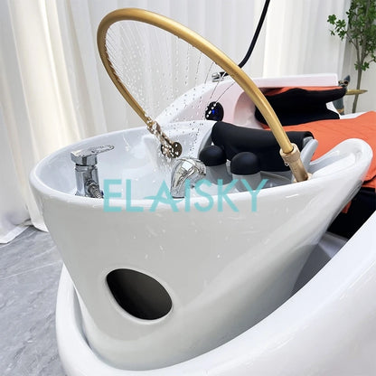 Hair Salon Bed Multi Functional Luxurious Full Body Shampoo Bed Automatic Space Capsule Intelligent Electric Massage Bed Chairs