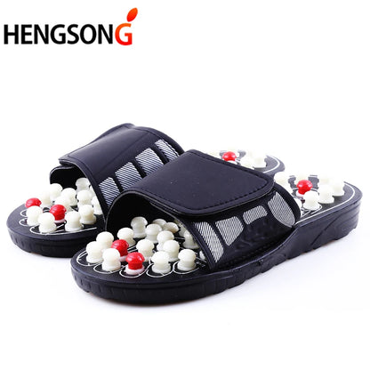 Akupressur Massage Pantoffeln Sandalen für Herren Füße Chinesische Akupressur Therapie Medizinische Rotierende Fußmassage Schuhe Unisex