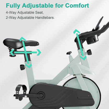 Superun Heimtrainer, Standfahrrad mit 32-stufigem Magnetwiderstand für Zuhause, geräuscharmes Trainingsfahrrad für den Heimgebrauch