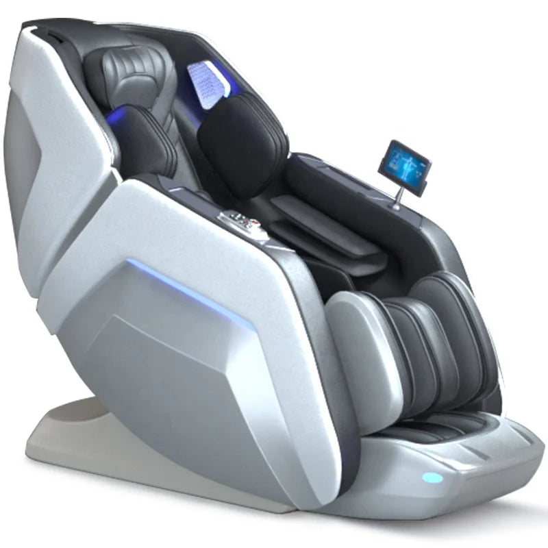 OEM Modernes Shiatsu-Massagegerät, Durchblutung, SL-Schiene, Ganzkörper-Luxus-4D-AI-Schwerelosigkeits-Massagesessel