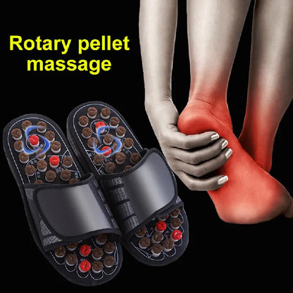 Acupoint Massage Slippers Massager Shoes For Feet Unisex Flop Health Care Rotating Feet Chinese Acupressure Home Flip