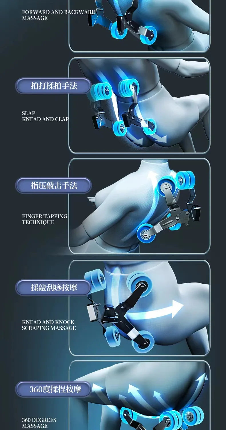 Hot sales Massage chair fully automatic middle-aged and elderly sharing intelligent zero-gravity space capsule