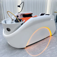 Hair Salon Bed Multi Functional Luxurious Full Body Shampoo Bed Automatic Space Capsule Intelligent Electric Massage Bed Chairs