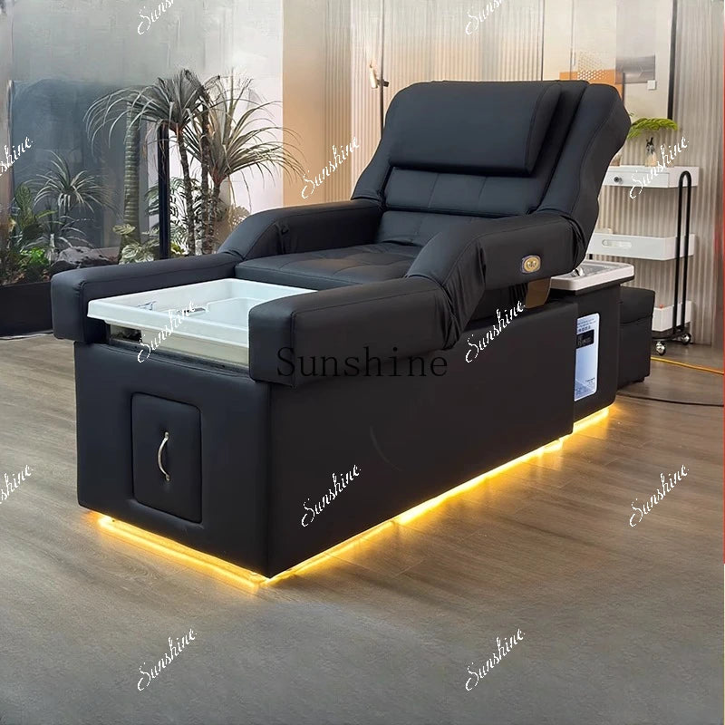 FTElectric lifting foot bath sofa integrated bed high-end shampoo foot bed