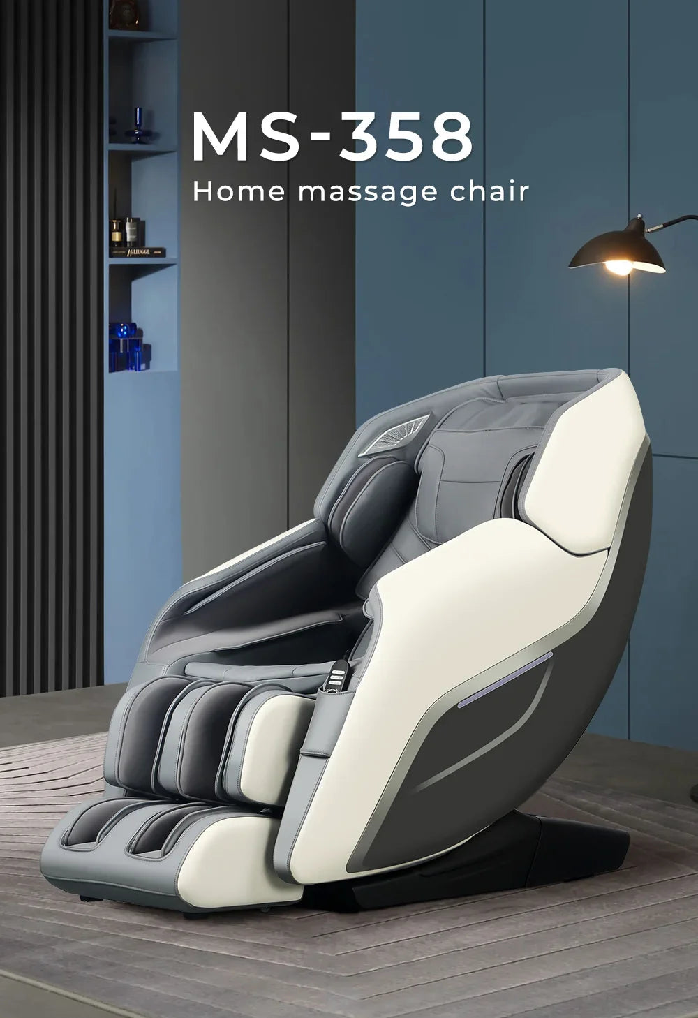 Intelligenter Ganzkörper-Scan-Akupunkturpunkte-Stimulation KI-Ganzkörperprogramm-Massagesessel für zu Hause