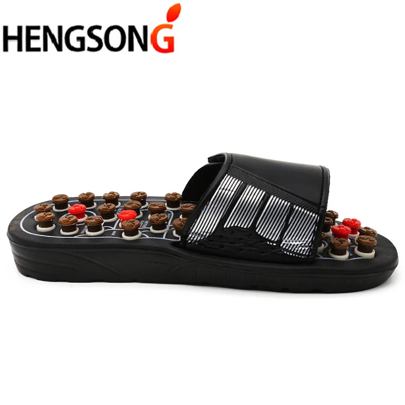 Acupoint Massage Slippers Massager Shoes For Feet Unisex Flop Health Care Rotating Feet Chinese Acupressure Home Flip