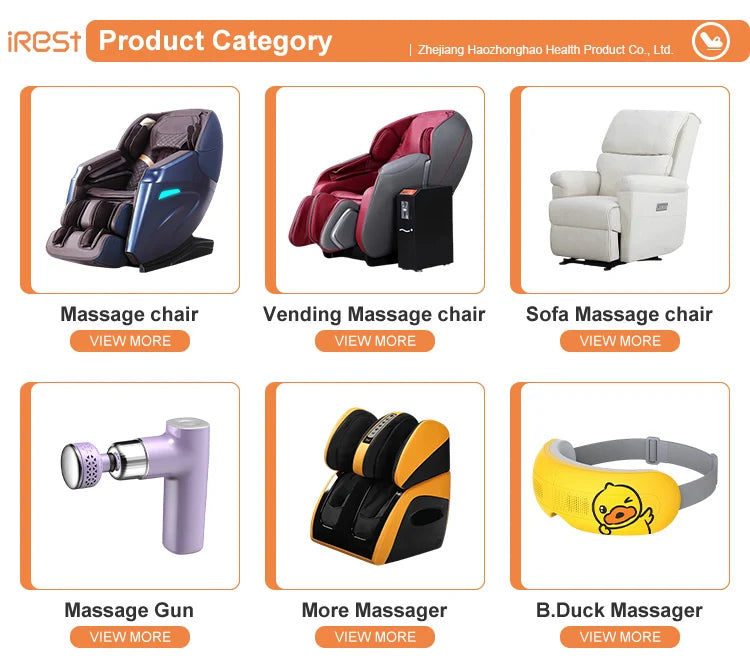 Luxury IRest T102 3D Zero Gravity Coin Back Legs Waist Airbags Massage Chair with Dropshipping Service