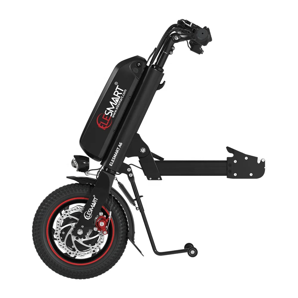 Handcycle électrique léger et attachable 12,8 Ah 500 W pour le sport/pliable