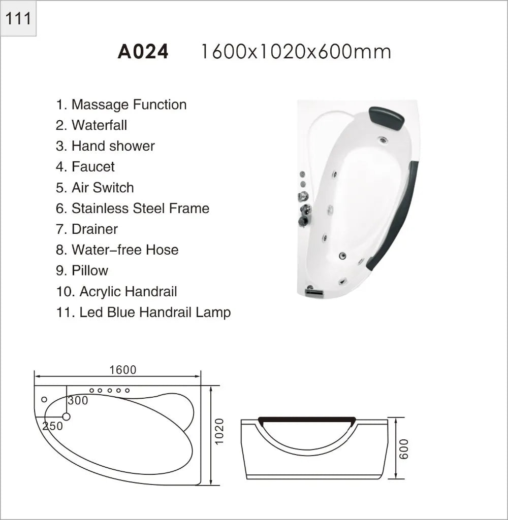 Badezimmer 1 Person Whirlpool Massagebadewanne