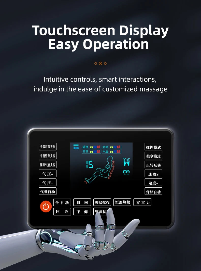Massagesessel 5d Zero Gravity mit Heizung 2023 4d Massagesessel Kabelloses Telefonladegerät
