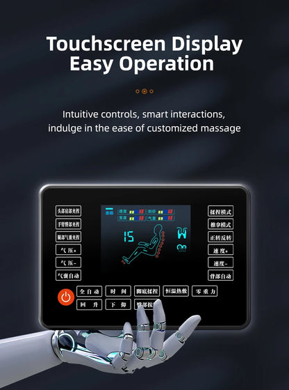 Massagesessel 5d Zero Gravity mit Heizung 2023 4d Massagesessel Kabelloses Telefonladegerät