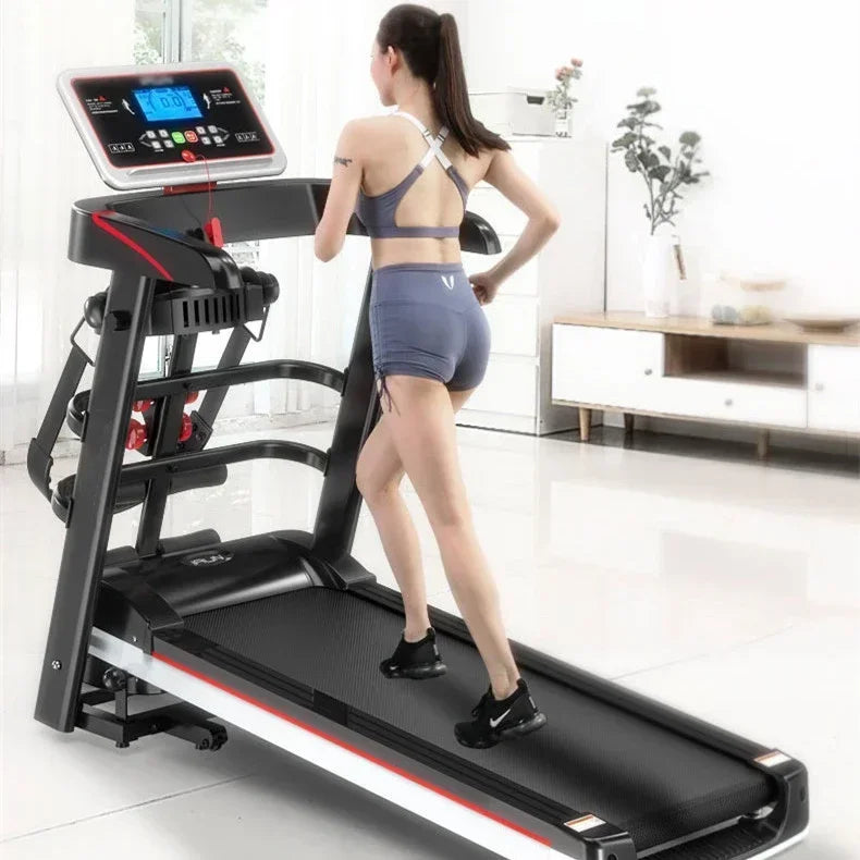 New A6S Electric Treadmill Multifunctional Home Fitness Foldable Treadmill Running Machine Indoor Exercise Equipment LCD Display