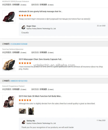 Electric Massage Chair Foot Roller Massage Lounge Chair Full Body Zero Gravity Stretching 4D Massage Chair 2025