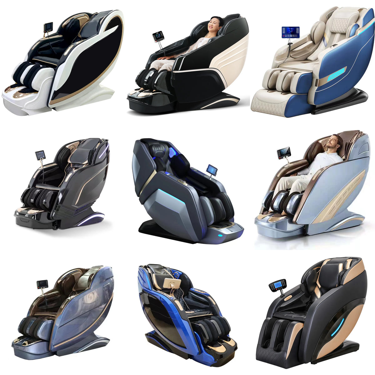 China Luxury 4d Full Body Spa Shampoo Multifunction Vibration zero Gravity Sofa Massage Chair Stretch Pedicure Machine