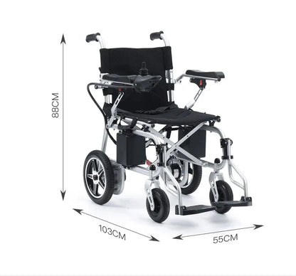 High quality iron frame left and right foldable electric wheelchair
