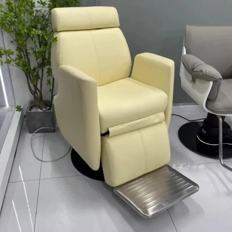 Kopftherapie Elektrischer Schönheits-Haarstuhl Multifunktionaler Augenbrauenrasier- und Ablagestuhl Physiotherapie Gesundheitsstuhl