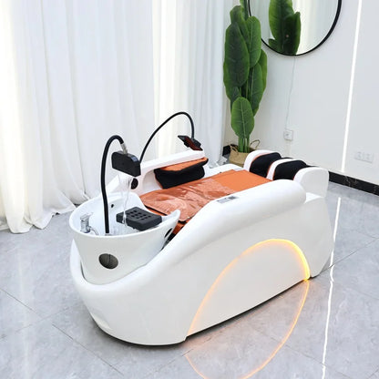 Shampoostuhl, elektrischer intelligenter Spa-Massagetisch, Shampoobett
