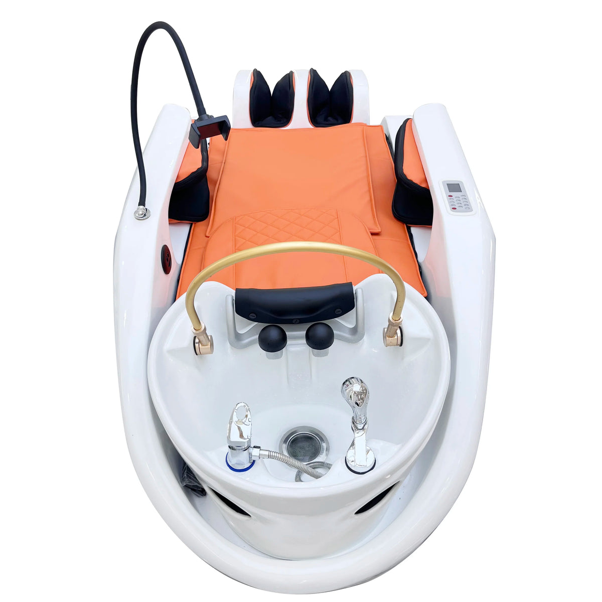 Waschbeckenstuhl, elektrisch intelligente Spa-Massageliege, Waschsessel