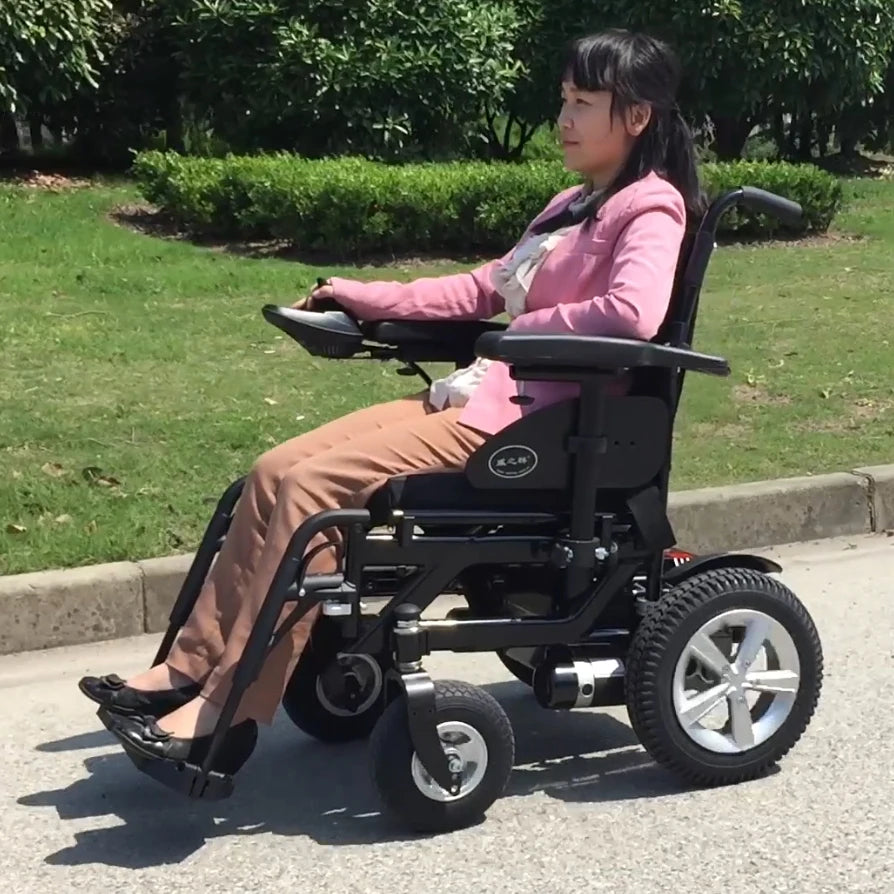 Electric wheelchair front drive automatic intelligent folding lightweight elderly disabled walking assistance Electric wheelchai