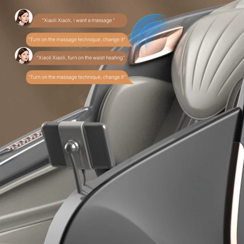 Guoheng 168L electric luxury massager shiatsu massage chair with music function oem touch screen massage chair