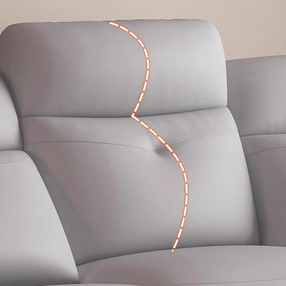 Komfortabler elektrischer Relaxsofa-Schnittsofa aus Leder, echtes einziehbares kombiniertes Schlafsofa, umwandelbares Divano Letto Möbel