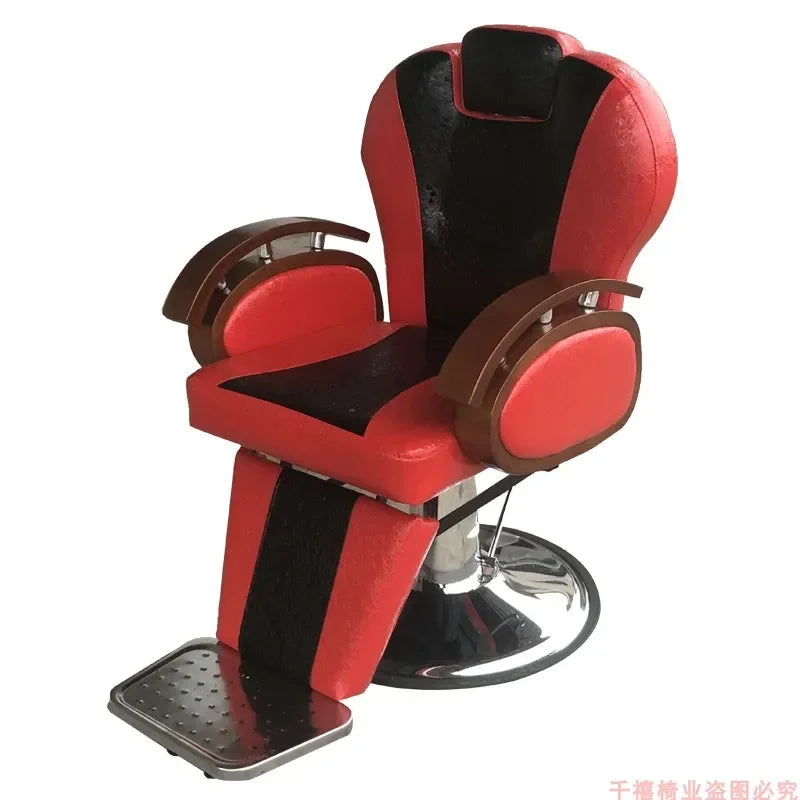 Modern Luxury Barber Chairs Nordic Vintage Lift Swivel Barber Chairs Hairdresser Comfort Commercial Furniture Sandalye FYBC
