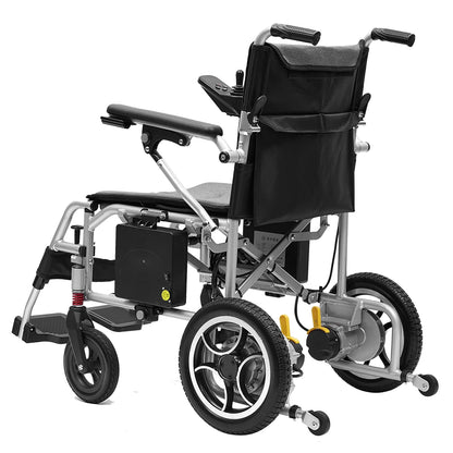 Aluminum Ultra Light Lightweight Folding Remote Wheelchair Handicapped Travel Portable Electric Wheelchairs