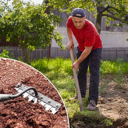 5/6/7/8 dents fer jardinage houe désherbage râteau outil agricole saisir râteau ameublissement sol clou râteau outil artefact herse outil agricole