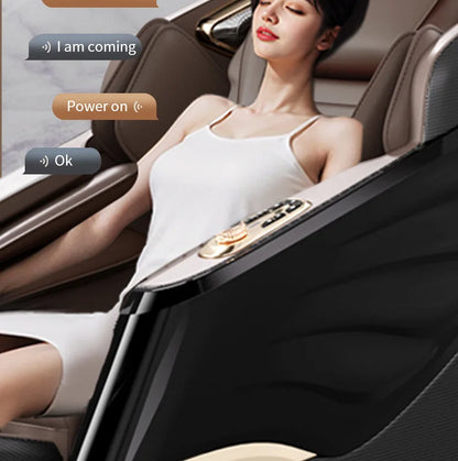 Cross-border wholesale massage chair English household multi-function voice space capsule full body electric massage sofa chair