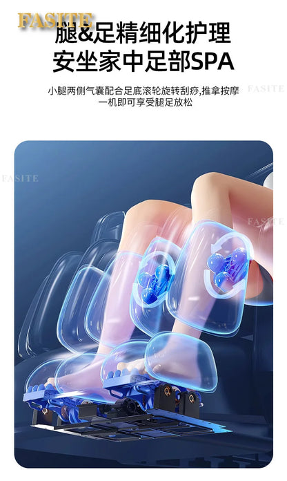 Massagesessel Home Intelligent Multifunktional Ganzkörper Automatisch Elektrisch Schwerelosigkeit Raumkapsel Führungsschiene