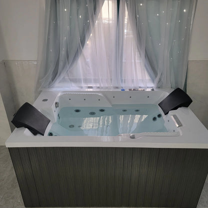 Black Acrylic Massage Bath Tubs Bathtubs & Whirlpools Corner Massage Bathtub Hot Tub for Soaking