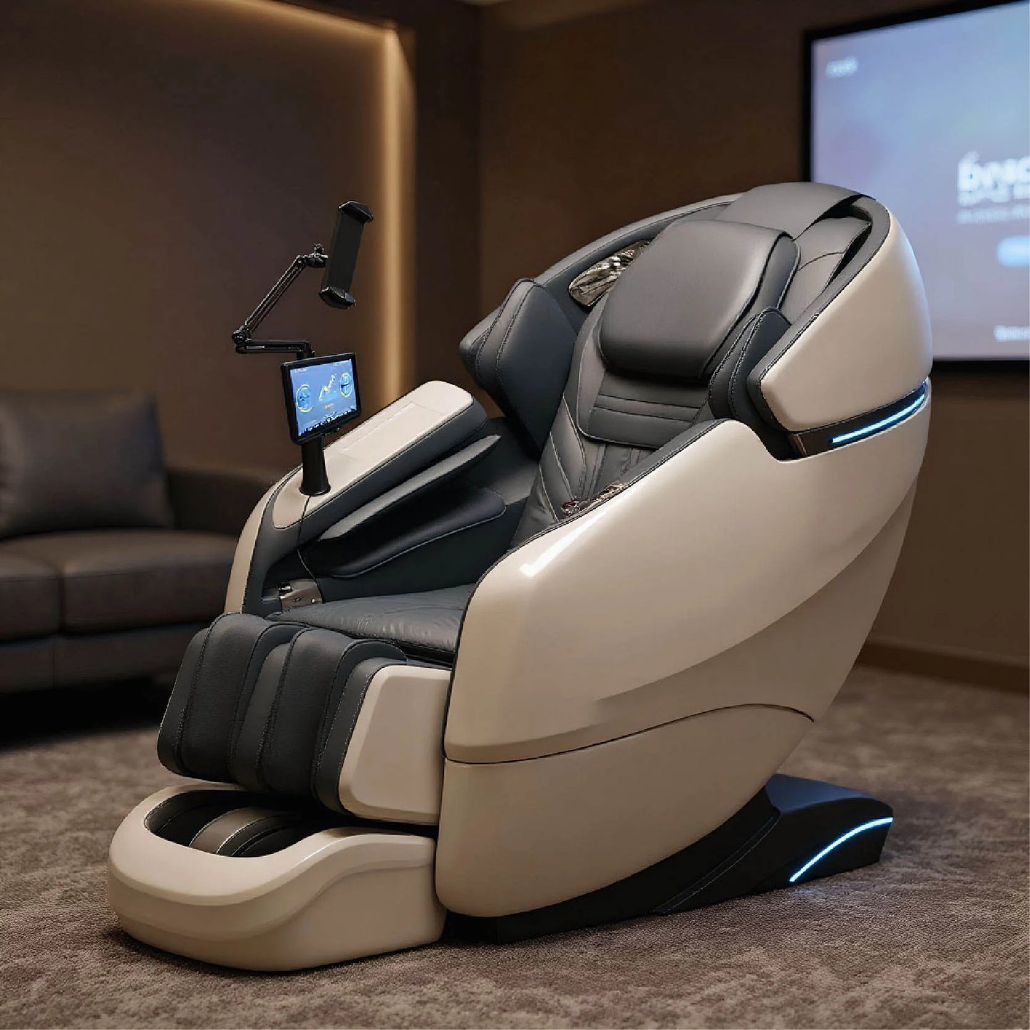 Fauteuil de massage de luxe SL avec bras robotisé, intelligence artificielle vocale automatique et fonction gravité zéro