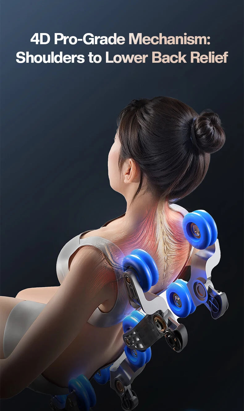 Dual Core 4D Electric Massage Chair Thai Stretch Electric Leg Lift Massage Triple Control Operation‌ Home Office Leisure Sofa