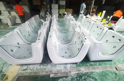 Environment-friendly Colorful Acrylic whirlpool Kid Baby Spa Baby Massage Freestanding Bathtub Children Bath Tub