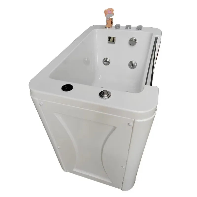 2026 Modernes Design Ozon Professioneller Haustier-Hunde-Whirlpool Freistehende Massage-Haustierbadewanne Wasch-Pflege-LED-Haustier-Spa-Badewanne