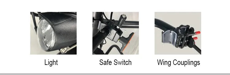2022 CNEBIKES puissant vélo à main électrique 36V 22A 500w avec batterie 11,6ah