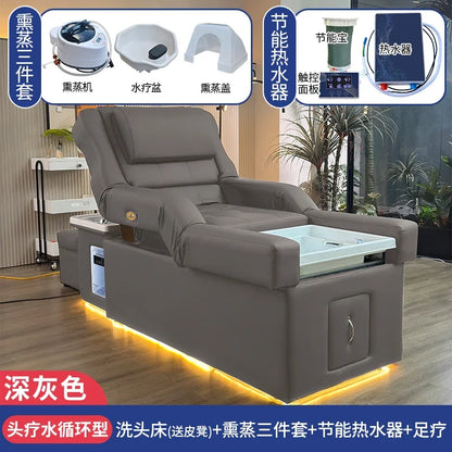 FTElectric lifting foot bath sofa integrated bed high-end shampoo foot bed