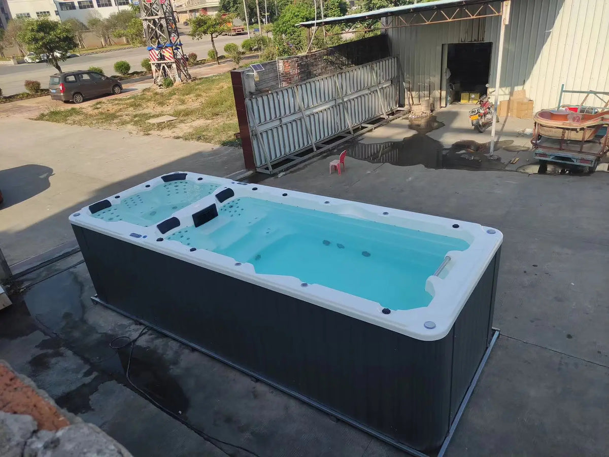 5850X2250X1500mm 8 Personen Schwimmbad Whirlpool Badewanne Acryl Hydromassage Surfmassage SPA H5850A