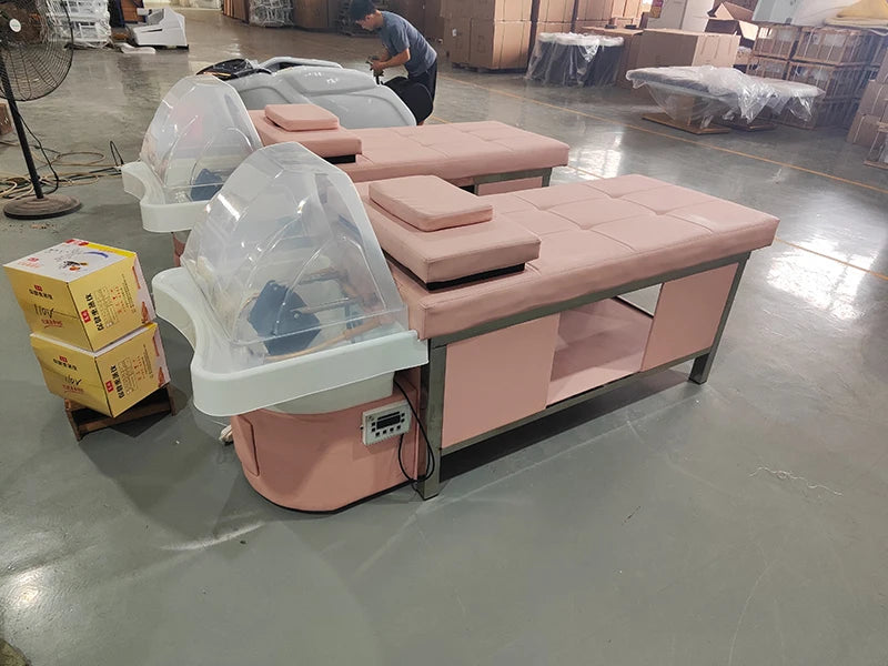 Head Spa Bed Hair Shampoo Chair Electric Massage Shampoo Chair With Head Therapy
