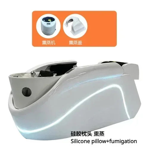 ss Neues intelligentes Massage-Shampoo-Bett Kopfpflege Begasung Wasserkreislauf Automatisches Massage-Shampoo-Bett