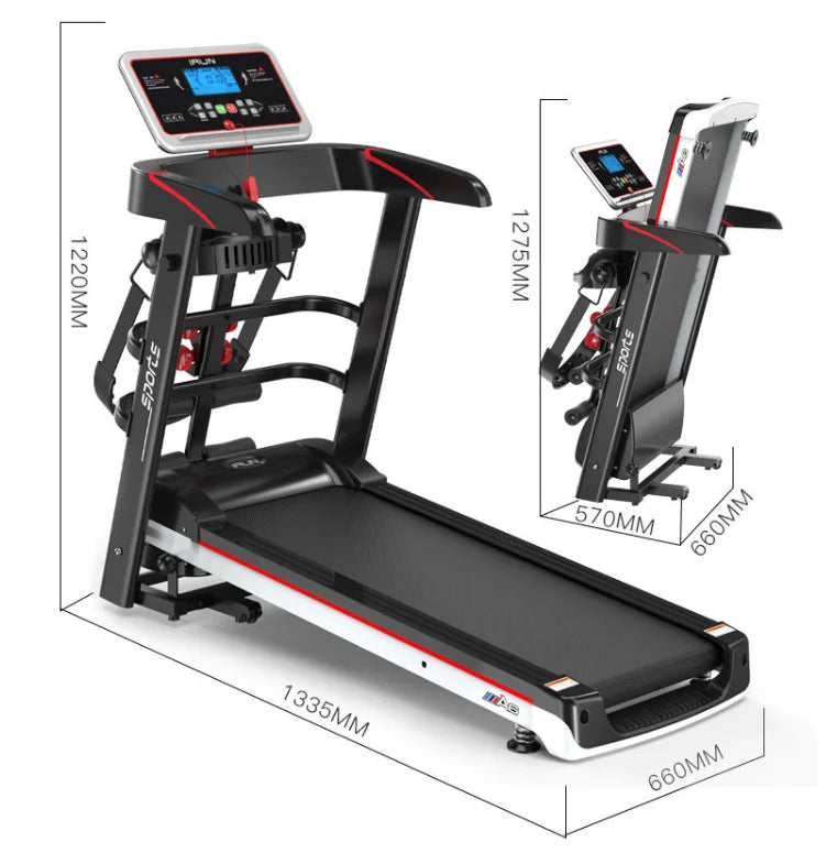 New Style Men and Women Mini Walking Machine Electric Treadmill for Home Use Folding Fitness Equipment Silent Treadmill