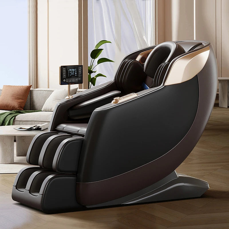 High-End Black 3D Zero Gravity Massage Sofa Chair Quickly Relieves Body Fatigue With Air Pressure Technology