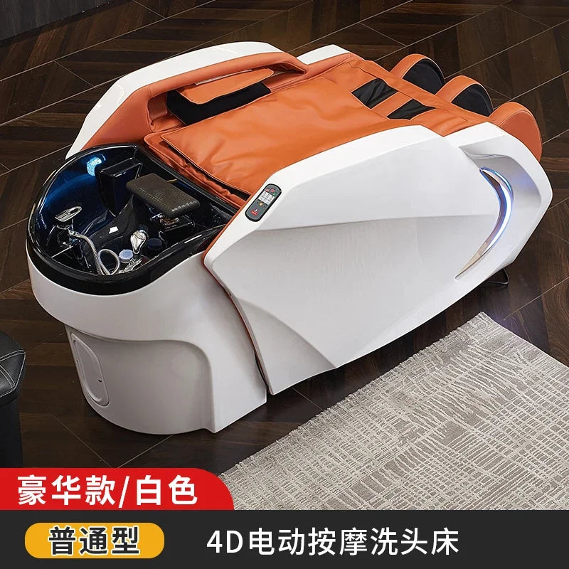 Elektrisches intelligentes Massage-Shampoo-Bett für Friseursalons, spezielles Begasungs-Kopfbehandlungs-Wasserzirkulationsbett