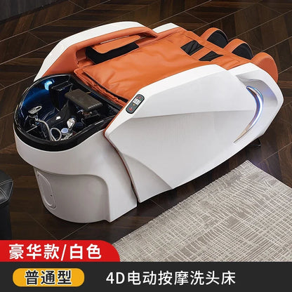 Elektrisches intelligentes Massage-Shampoo-Bett für Friseursalons, spezielles Begasungs-Kopfbehandlungs-Wasserzirkulationsbett