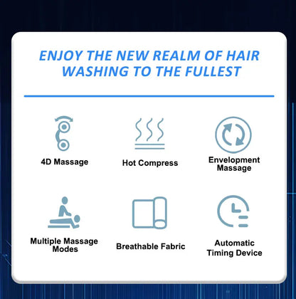 Moderner intelligenter komfortabler elektrischer Mehrzweck-Friseurwaschtisch Massage-Shampoo-Bett